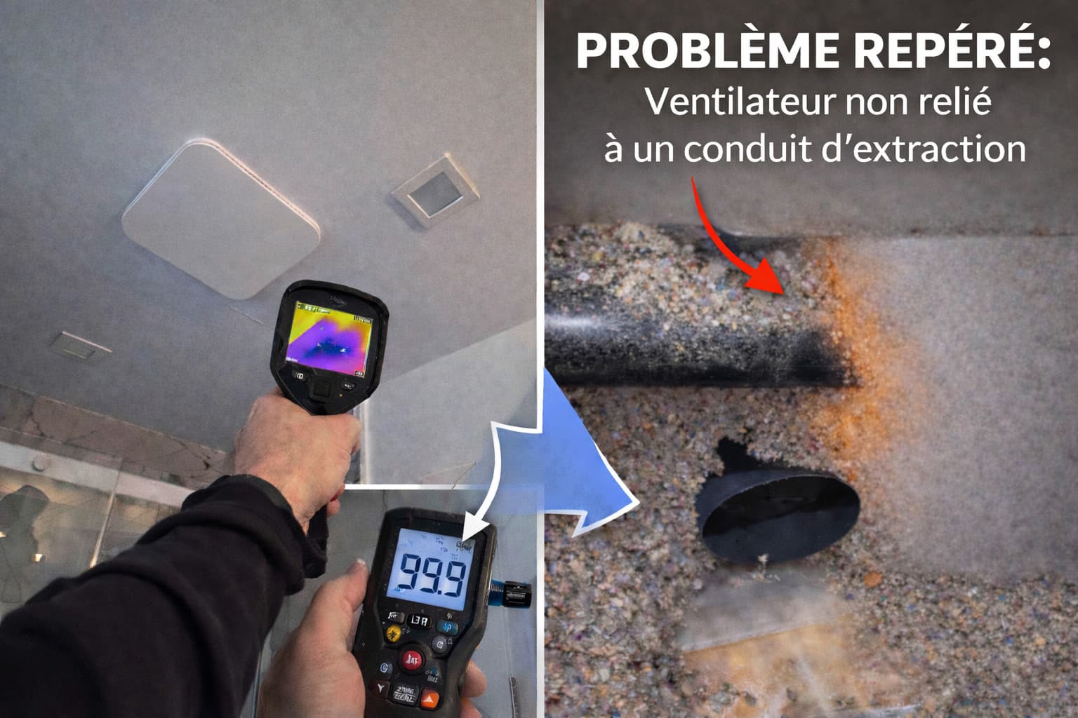 Détection d’humidité dans les matériaux